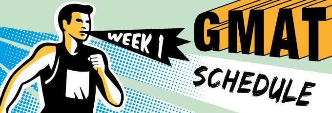 gmat study schedule week 1 runner