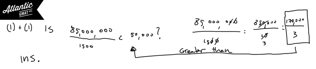 gmat question of the day data sufficiency ratio weighted average diagram 3