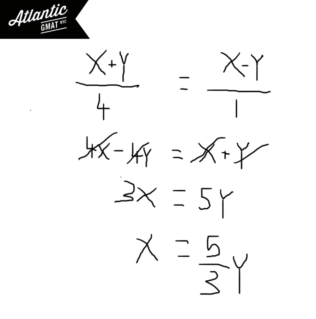 gmat question of the day word problem algebra solution diagram