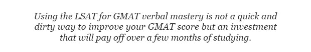 using the lsat for gmat is challenging quote