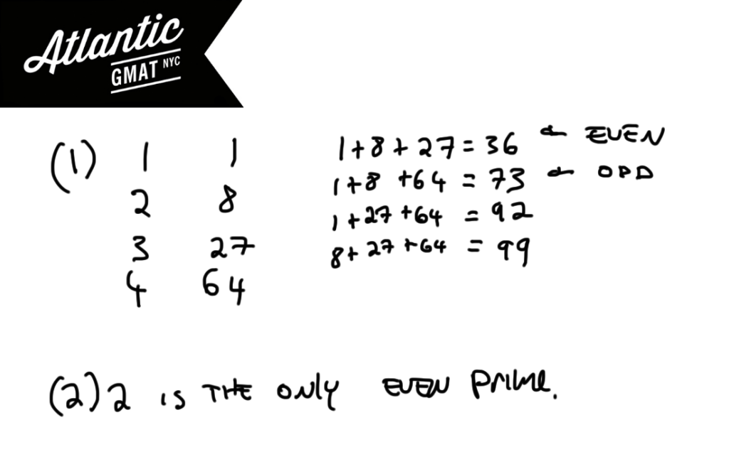 gmat question of the day data sufficiency number properties solution diagram