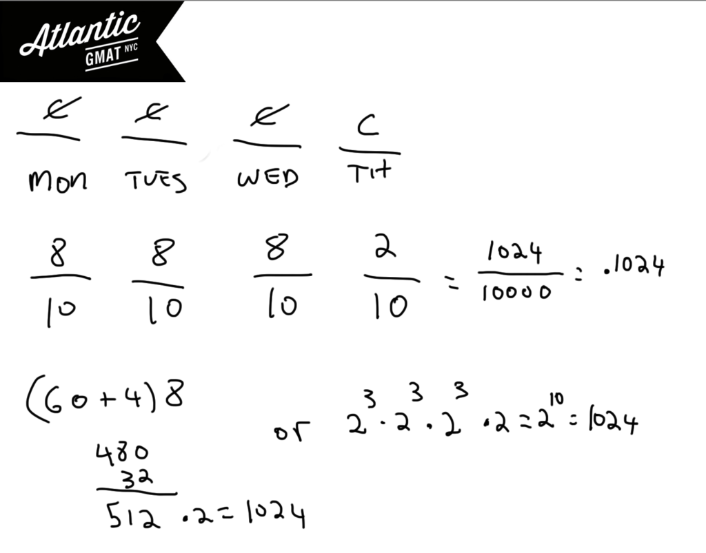 gmat question of the day problem solving probability solution diagram