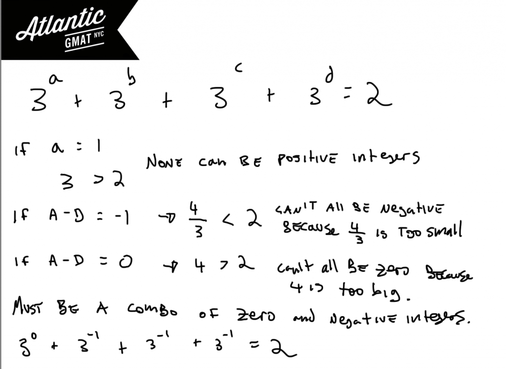 gmat question of the day exponents puzzle solution