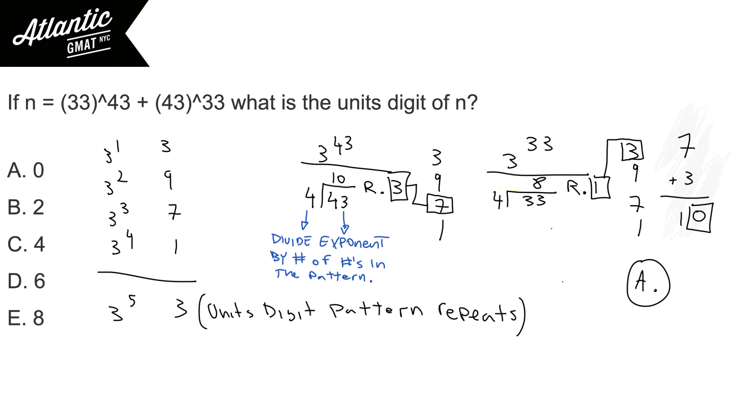 if n equals 33 43 + 43 33 what is the units digit of n? gmat explanation diagram