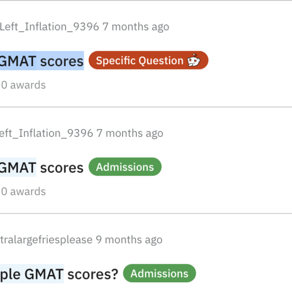 Multiple GMAT Retakes Reddit Question